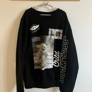Star Wars Black and White Crewneck Sweater